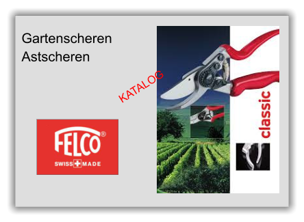 zum Katalog KATALOG Gartenscheren Astscheren