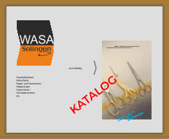WASA - Waldmin & Saam GmbH & Co. Spezialfabrik geschmiedeter Stahlscheren  Haushalt -Berufs-  und Industrie- Scheren Haushaltscheren Nähscheren Nagel- und Hautscheren Nagelzangen Haarscheren Schneiderscheren etc. zum Katalog KATALOG